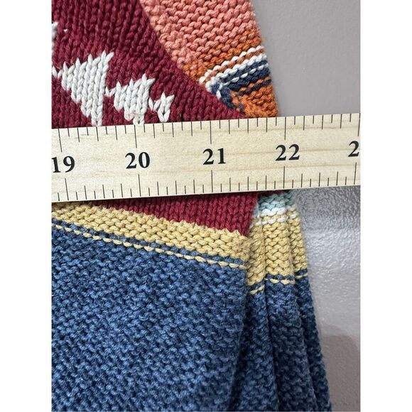 Pendleton Multi Stripe Shawl Button Up Cardigan Women's Large - Picture 9 of 13